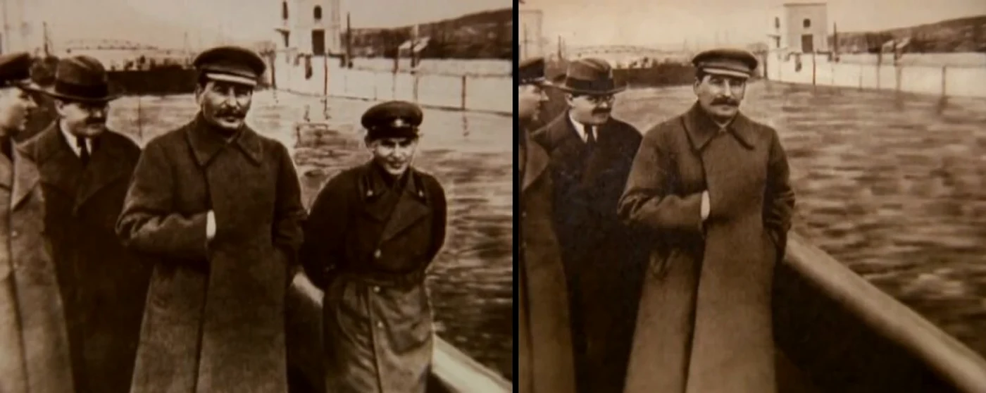joseph stalin with nikolai yezhov photoshopped out edited 1 jpg jpeg