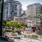 Clădiri distruse de Iran în Ramat Gan, Israel FOTO Profimedia
