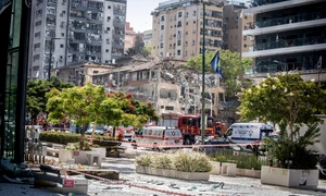 Clădiri distruse de Iran în Ramat Gan, Israel FOTO Profimedia