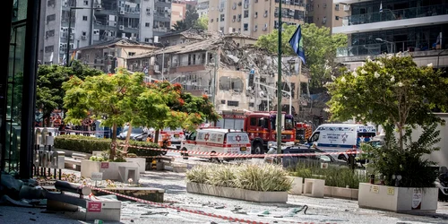 Clădiri distruse de Iran în Ramat Gan, Israel FOTO Profimedia