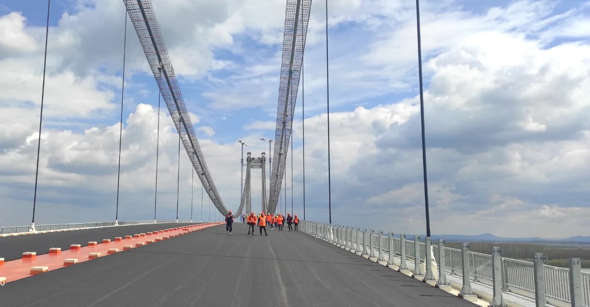 Specialiștii DRDP Buzău au efectuat o vizită la Podul de la Brăila, Foto: Facebook DRDP Buzău