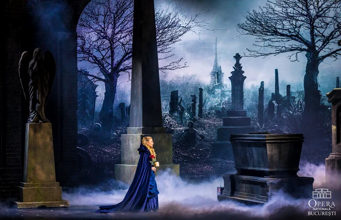 Irina Baianț în rolul Christine Daaé din „Fantoma de Operă"(2023) Sursa foto Opera București