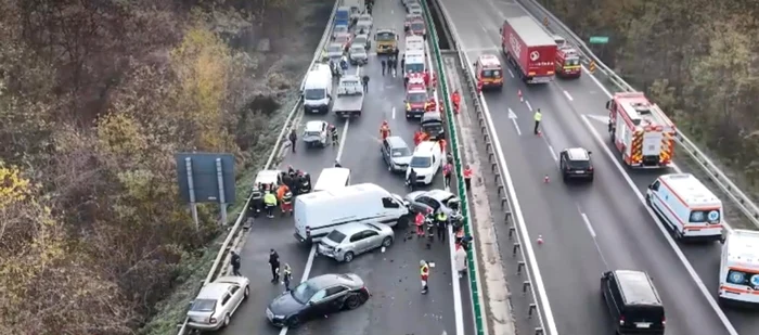 Imagini incredibile cu accidentul de ep A3. Foto: captură video