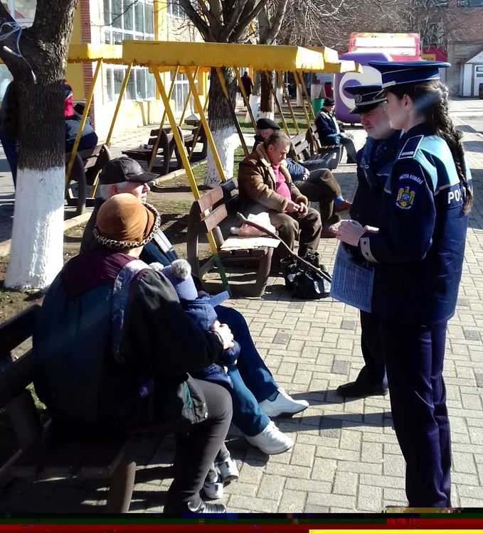 Poliţiştii, la discuţii cu cetăţenii FOTO IPJ Călăraşi