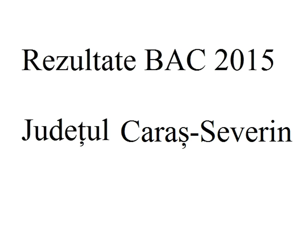
    Edu.ro Rezultate Bacalaureat 2015 Caraș-Severinfoto: click.ro  