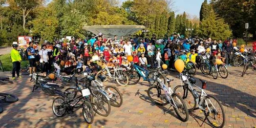 Imagine de la marşul din 2017 al bicicliştilor din Galaţi FOTO BikeWorks Galaţi