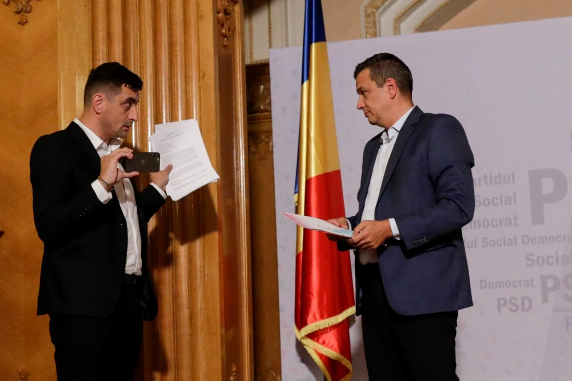 George Simion şi Sorin Grindeanu, adversari doar declarativ? FOTO: Inquam/George Călin
