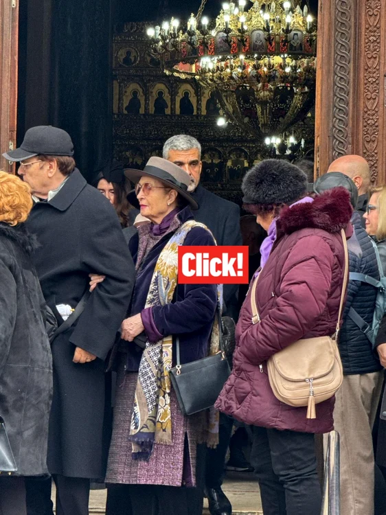Angela Similea la înmormântare FOTO Click!