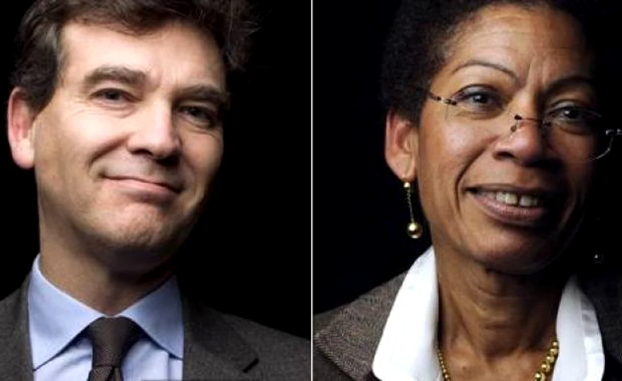 
    Arnaud Montebourg şi George Pau-Langevin  