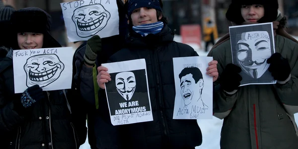 Protest anti-ACTA la Iaşi 