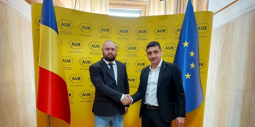 Dan Rădulescu (ex-USR) şi George Simion FOTO Facebook AUR