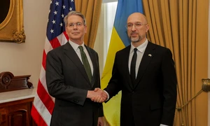 Scott Bessent și Denîs Șmîhal foto X jpeg