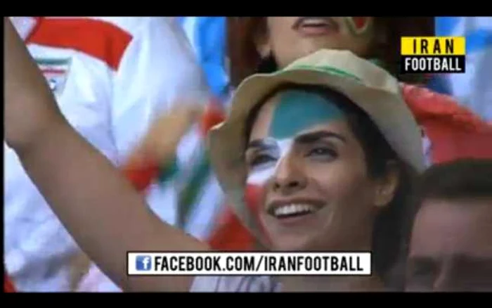 Iranianca cezurată de televiziunea de stat
