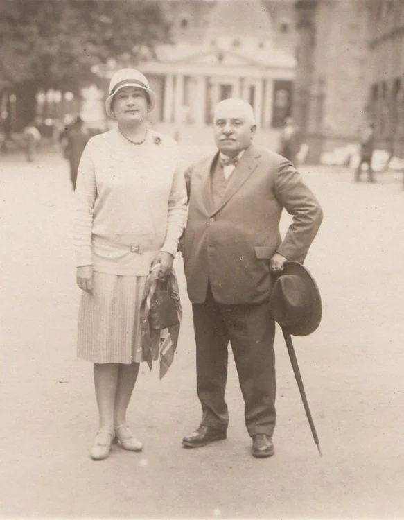 Alina şi Grigore Antipa în anii '30 Sursa Facebook Muzeul Naţional de Istorie Naturală