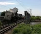 Accident de tren în judeţul Bacău FOTO ISU Bacău