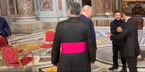 scaun vatican trump zelenski FOTO Captură video