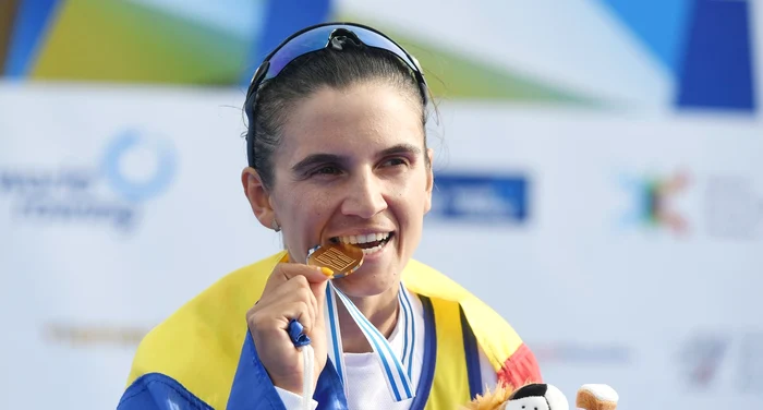 Ionela Cozmiuc, aur la ultima cursă din carieră. Foto Profimedia 