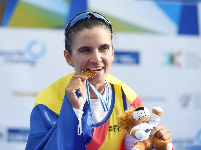 Ionela Cozmiuc s-a obișnuit cu ”gustul” aurului. Foto Profimedia