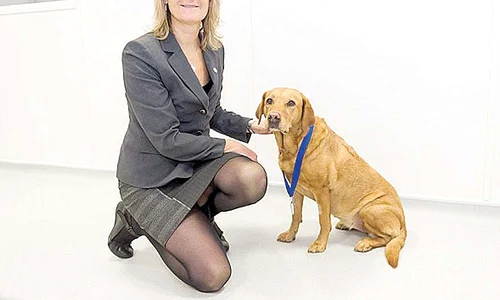 Daisy a descoperit  cancerul de sân de care  suferea stăpâna ei, Claire Guest jpeg
