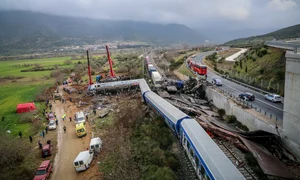 Accident de tren în Grecia FOTO Profimedia 