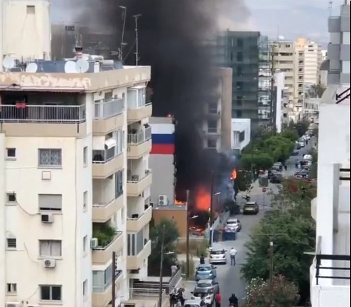 Rusia califică incendierea clădirii Centrului Rus pentru Știință și Cultură din Nicosia drept atac terorist