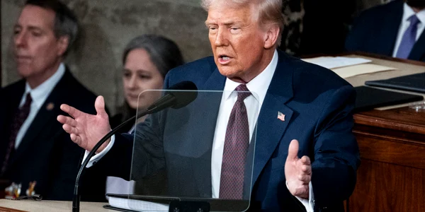 Donald Trump a vorbit despre Ucraina la finalul discursului FOTO Profimedia