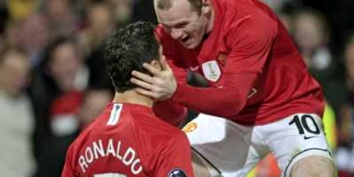 Ronaldo, felicitat de Rooney pe vremea când erau coechipieri la United EPA