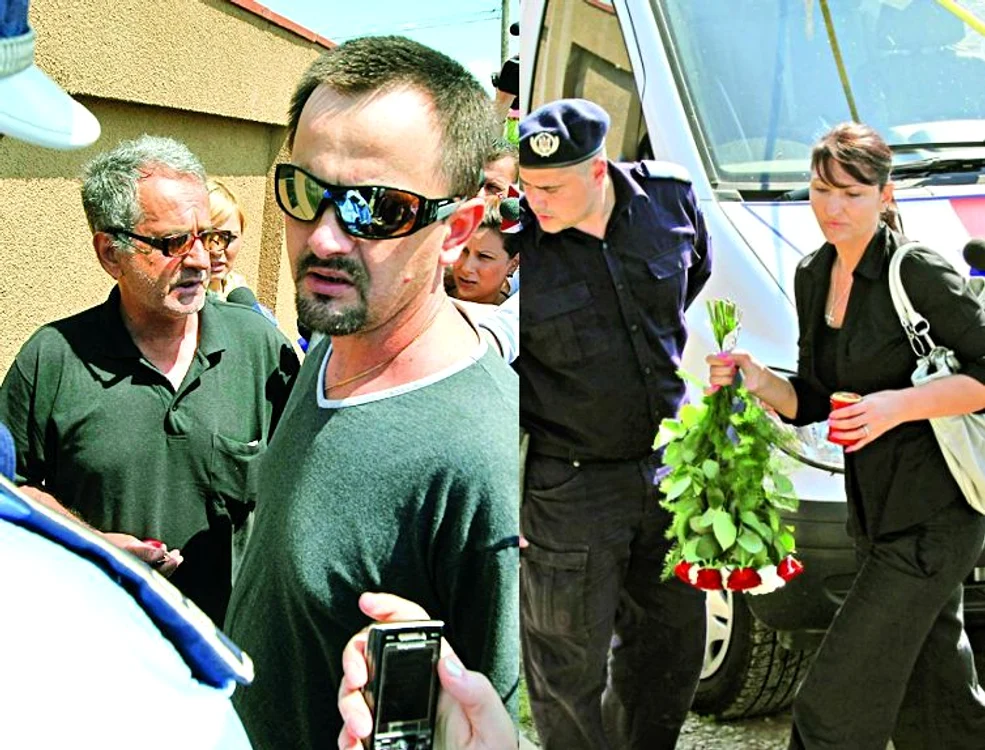 Fratele şi tatăl vedetei,  răvăşiţi de durere