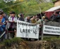 Protestele minerilor de la Rosia Montana la vizita membrilor Comisiei speciale FOTO Dorin Timonea