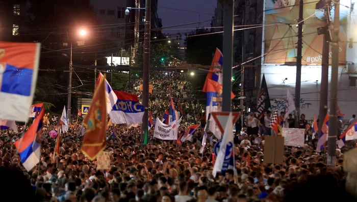 Proteste în Belgrad FOTO Profimedia