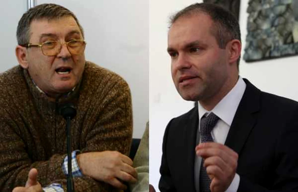 Daniel Funeriu (dreapta) îl acuză pe Cornel Nistorescu de trădare, iar acesta din urmă îl acuză de grosolănie FOTO Colaj Adevărul