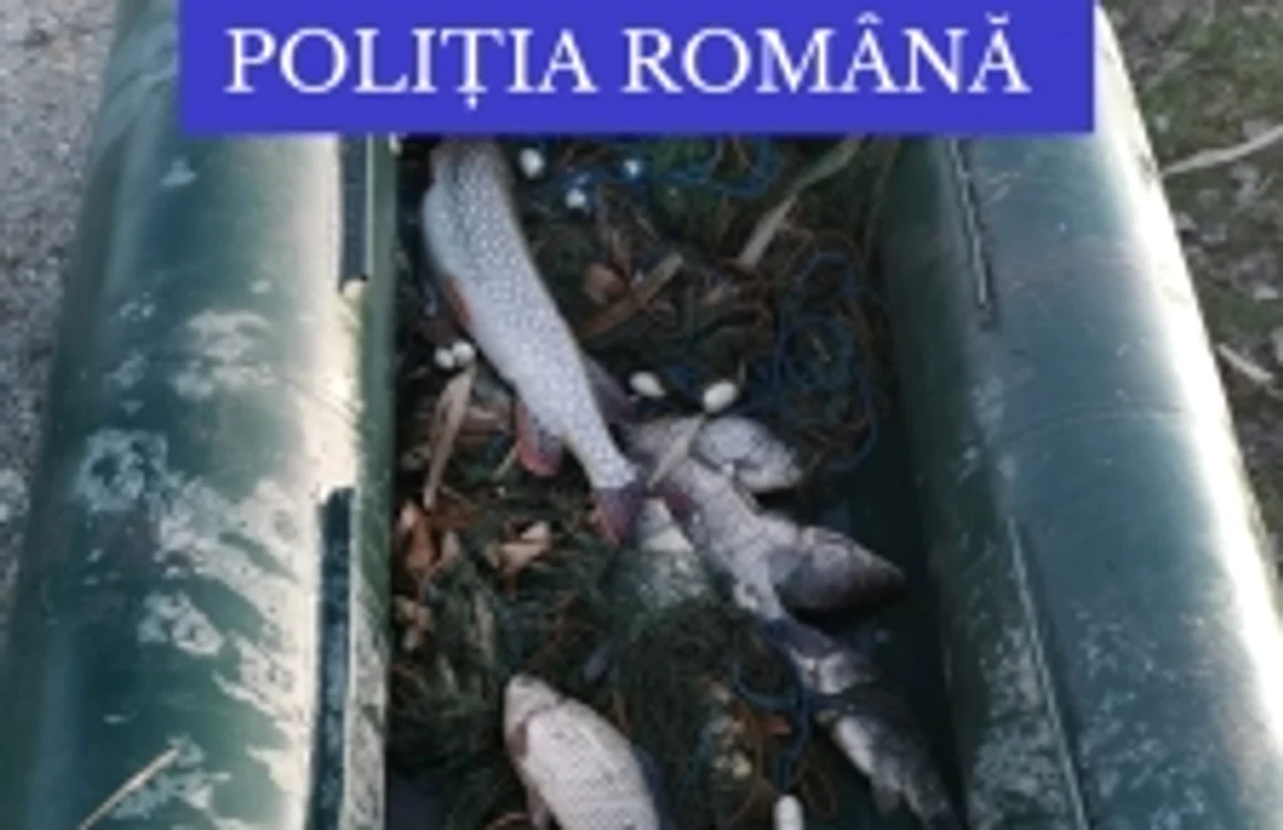 Peştele capturat de braconieri a fost eliberat