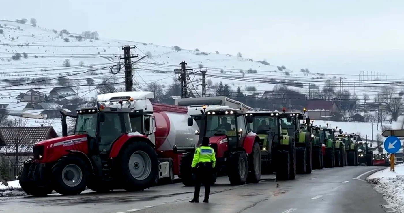 Protest al fermierilor în Vama Siret FOTO Alina Iosif 