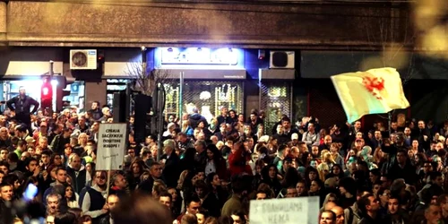 Protest antiguvernamental Belgrad Serbia FOTO EPA-EFE