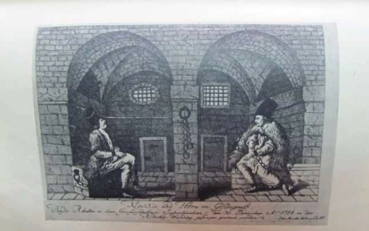 Țărani români încarcerați în temnițele Cetății Alba Carolina în timpul Răscoalei de la 1784-1785