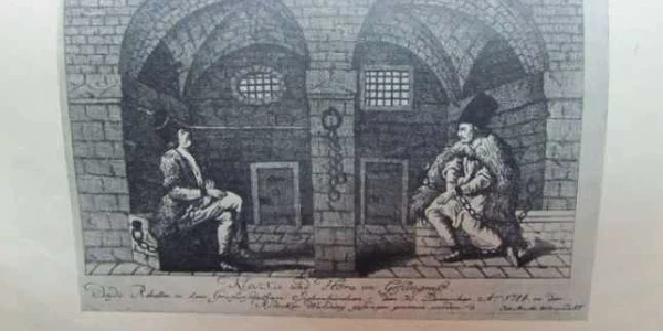 Țărani români încarcerați în temnițele Cetății Alba Carolina în timpul Răscoalei de la 1784-1785