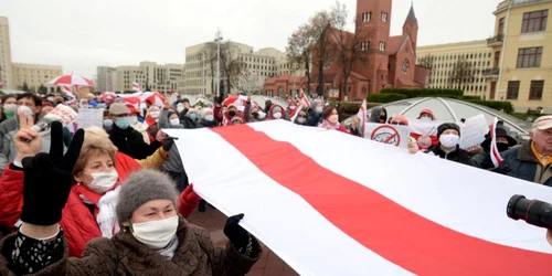 Proteste la Minsk FOTO EPA-EFE