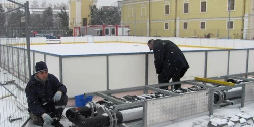 Patinoarul va fi gata în câteva zile