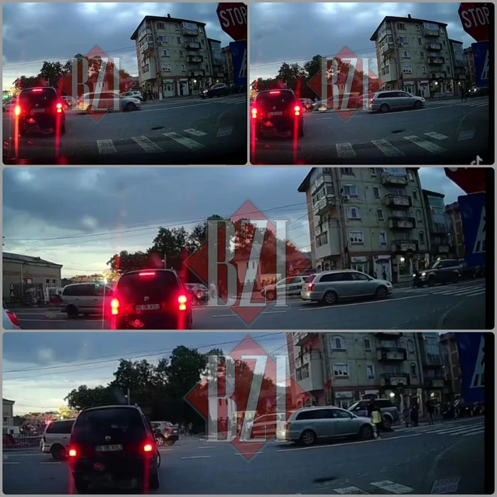Un șofer de 36 de ani, din Iași, a lovit un copil pe trecerea de pietoni / Captură video bzi