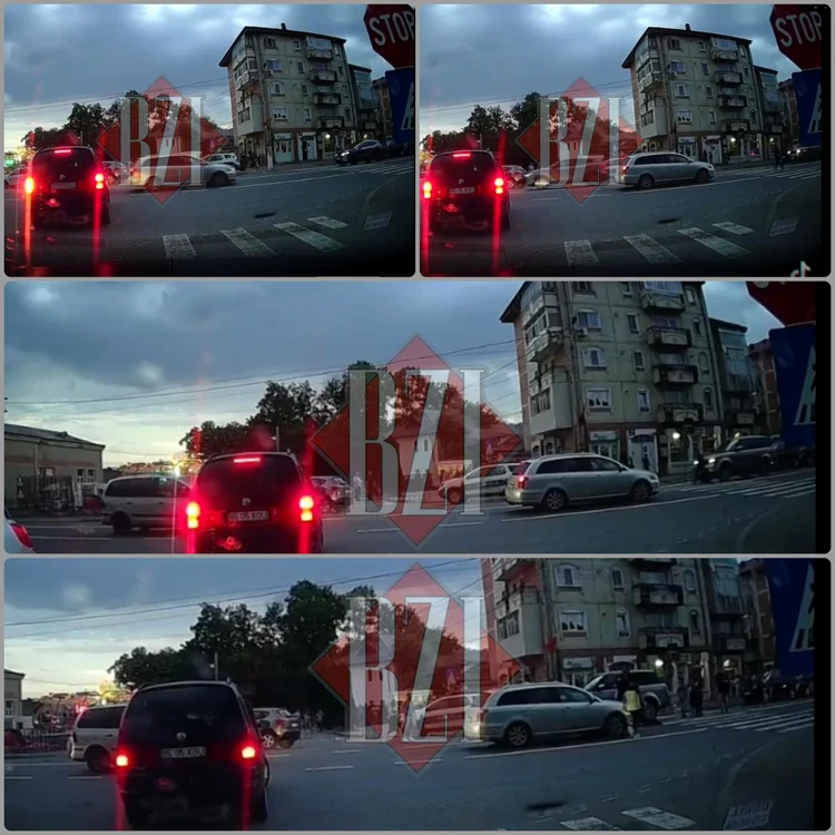 Un șofer de 36 de ani, din Iași, a lovit un copil pe trecerea de pietoni / Captură video bzi