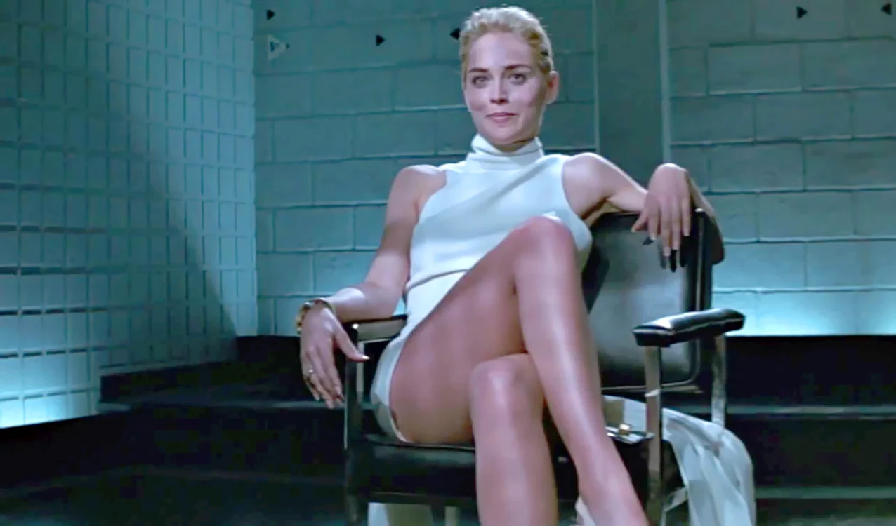 Sharon Stone în filmul "Instinct primar", din anul 1992