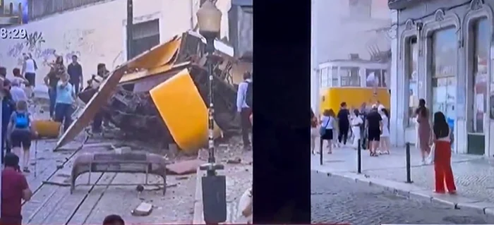 Imagine de la locul accidentului / foto: captura X