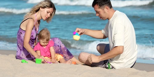 familie la plaja