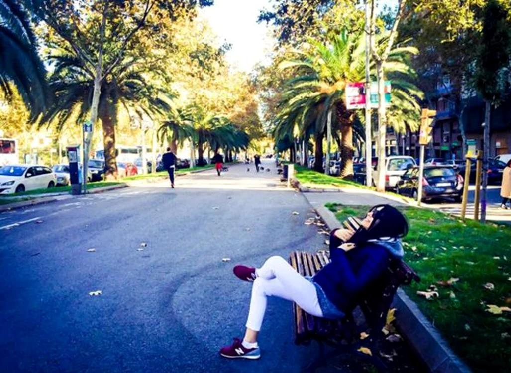 Știrista a prins începutul iernii în Barcelona