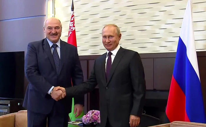 Putin şi Lukasenko la Soci FOTO EPA-EFE
