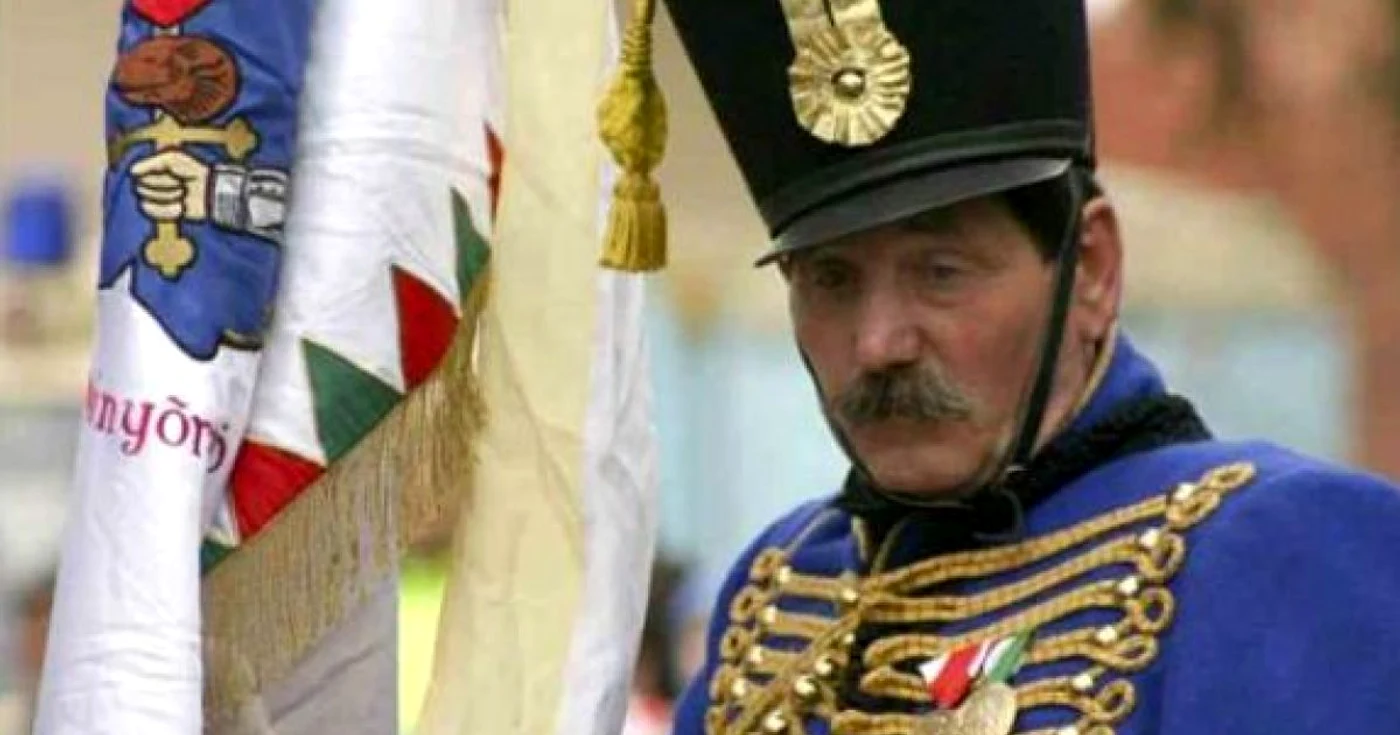 Husar la o paradă secuiască în Miercurea Ciuc, Harghita
