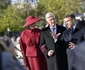 Emmanuel Macron, Regina Mathilde, Regele Philippe al Belgiei si Brigitte Macron la Palatul Elysee. FOTO: Casa Regală belgianaă