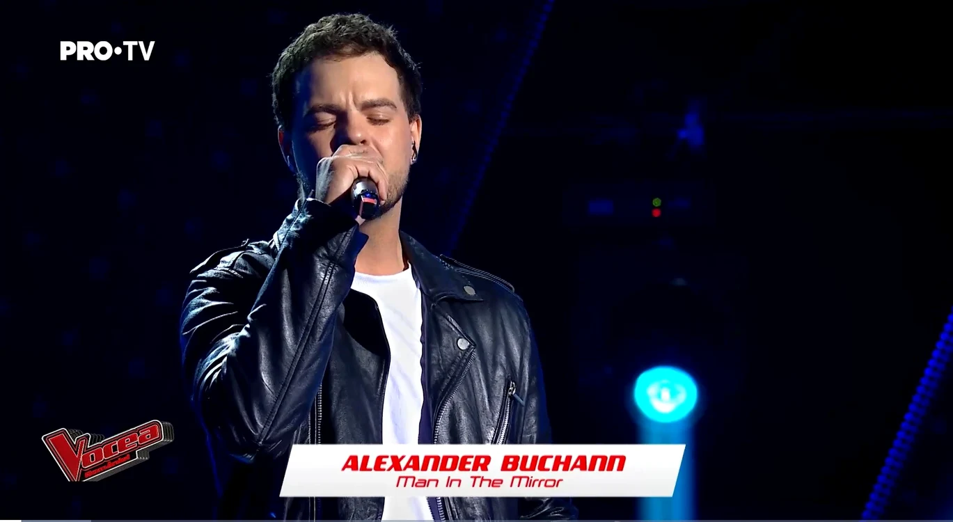 Alexander Buchanan, pe scena de la „Vocea României“ FOTO/Captură video YouTube
