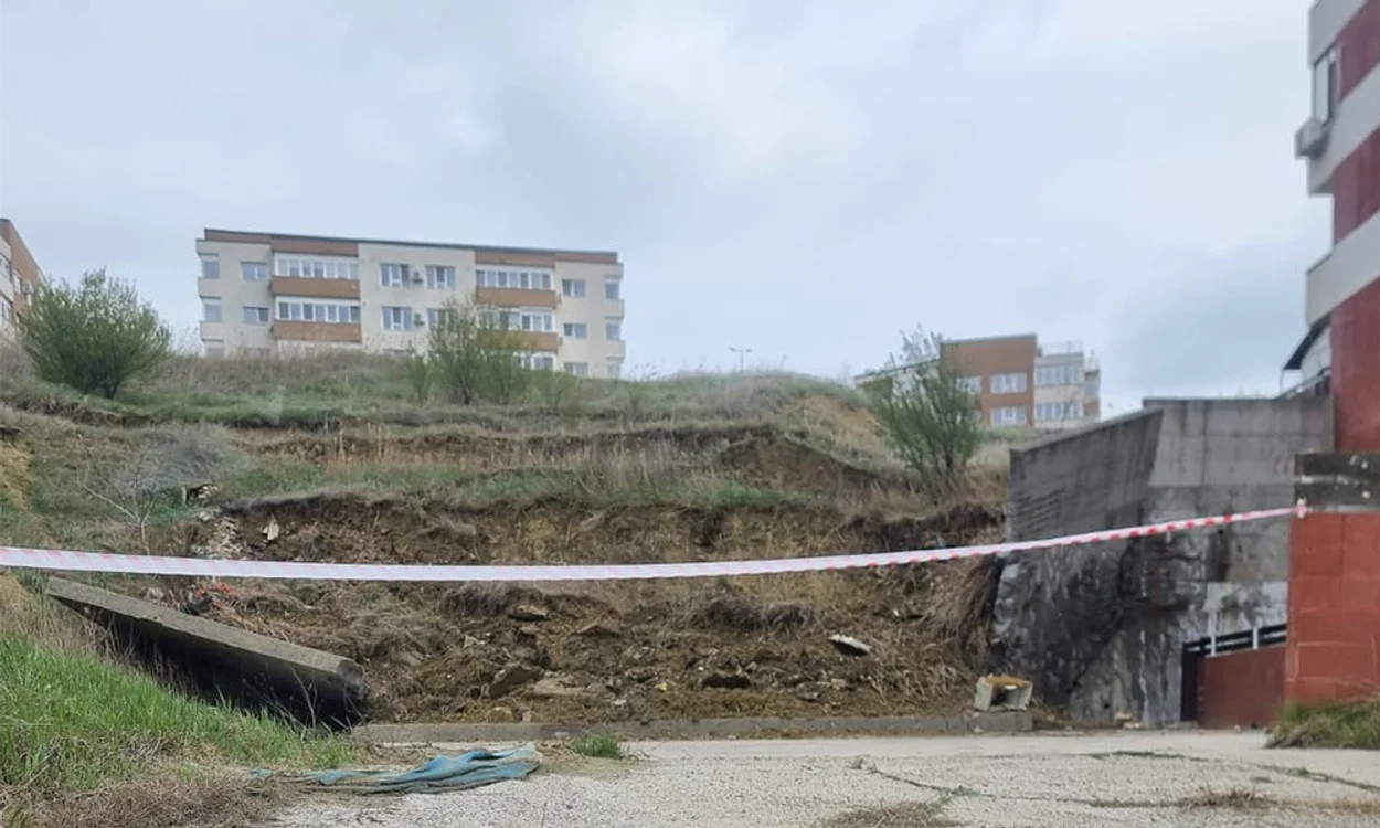 Zona a fost împrejmuită FOTO: Ziarul de Iași