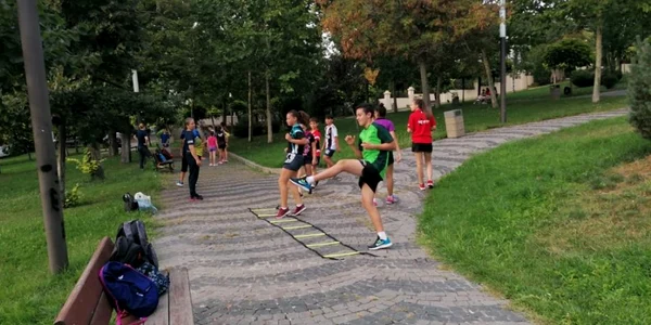 antrenament sportivi in parc